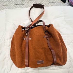 Dooney & Bourke Large East West Barrel Fleece Bag